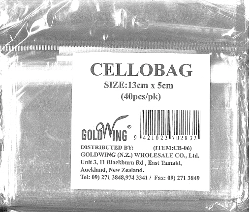 Cello Bag Type 6 (13x5)