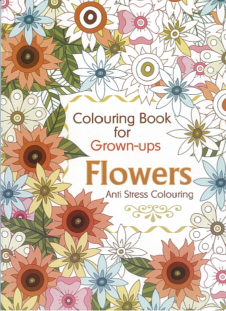 Adult Colouring Book - Flowers