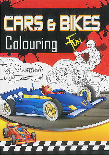 Colouring Book - Cars & Bikes