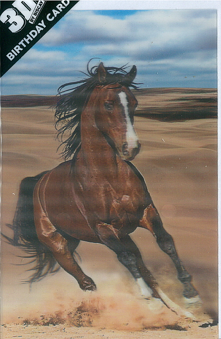 3D Card Horse