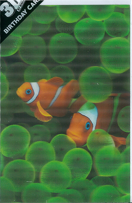 3D Card Clownfish