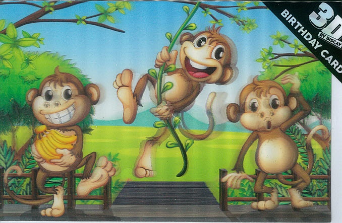 3D Card Monkeys