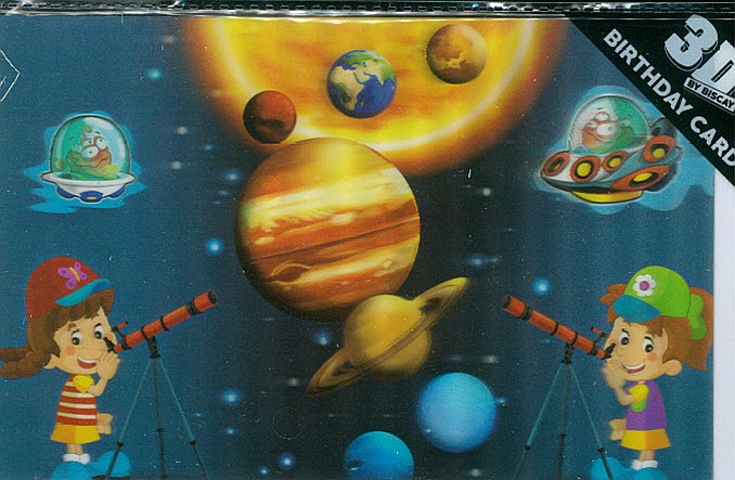 3D Card Planets