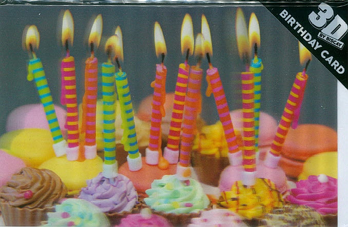 3D Card Lots Candles