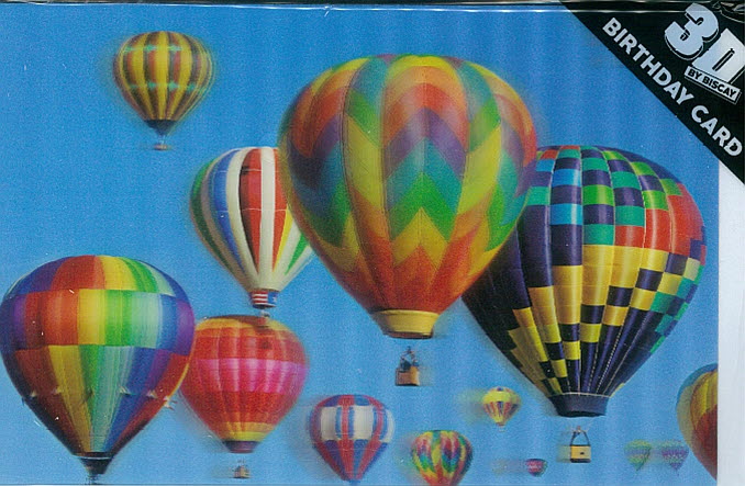 3D Card Air Balloons