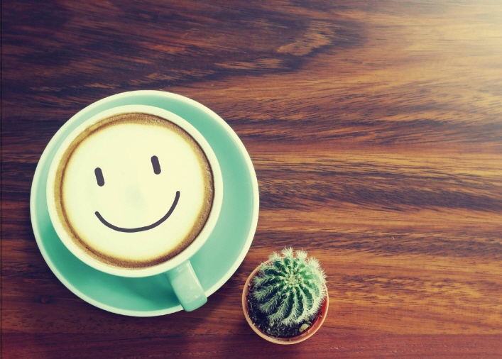 Snapshot Smile Coffee & a Cactus