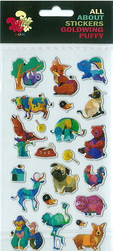 Sticker Puffy Animals