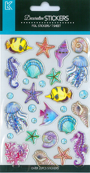 Sticker Epoxy Sea Animals