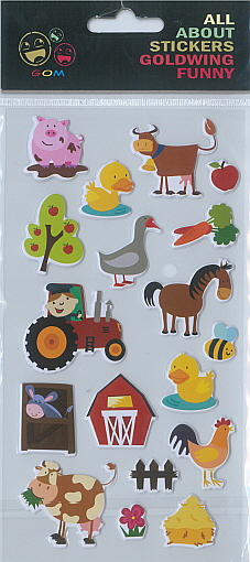 Sticker Funny Farmyard