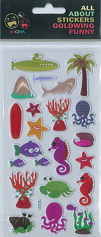Sticker Funny Sea Animals