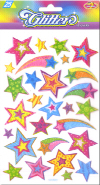 Sticker Glitter Star