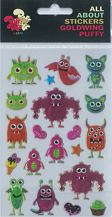 Sticker Puffy Monsters