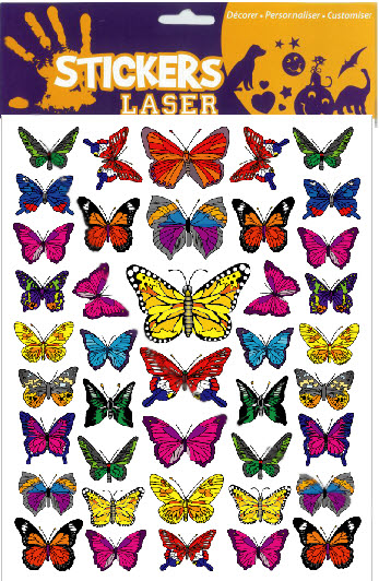 Sticker A4 Butterfly