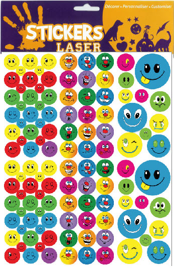 Sticker A4 Smile Face