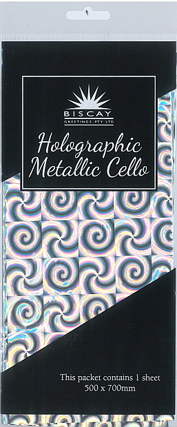 Holographic Wrap Silver(500x700mm)