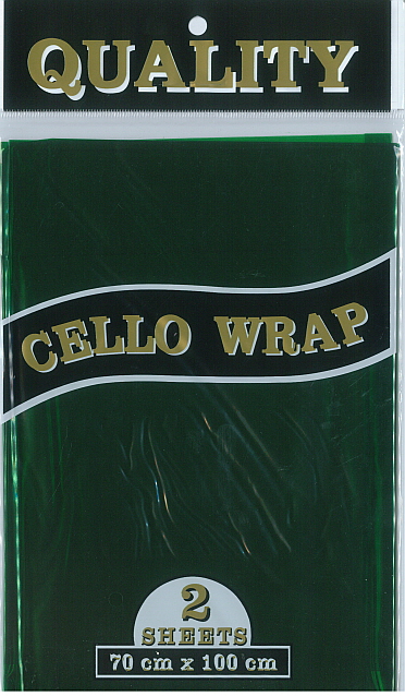 Cello Wrap (700x1000mm) Green